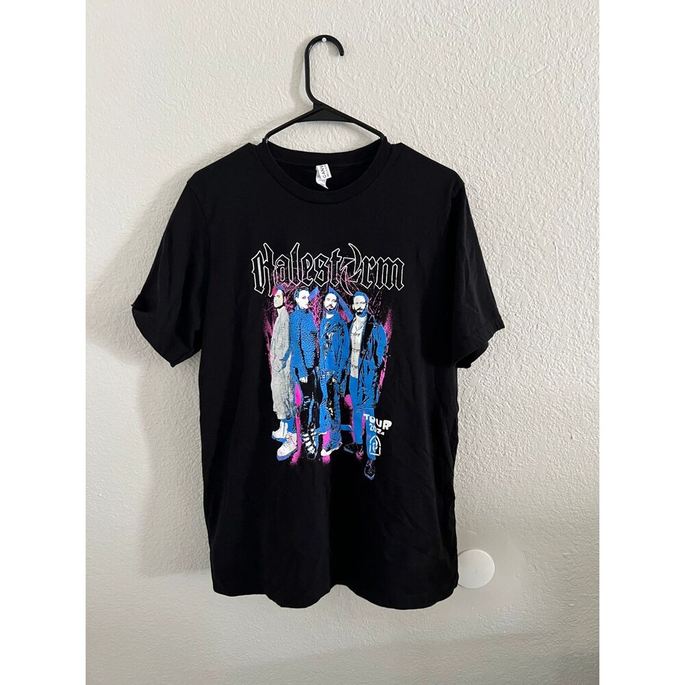 Halestorm 2024 Band Portrait Black Tour T-Shirt Size large